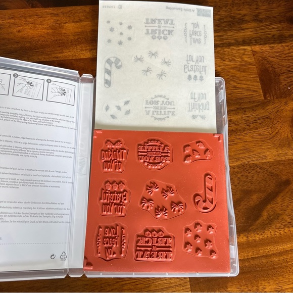 Stampin Up! A Little Something set of 9 clear mount stamp set-New - Picture 4 of 5